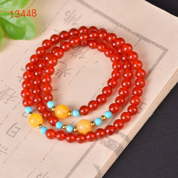 Red Agate Wrap Bracelet-ToShay.org