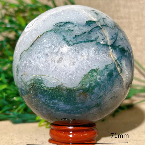 Green Moss Agate Ball-ToShay.org