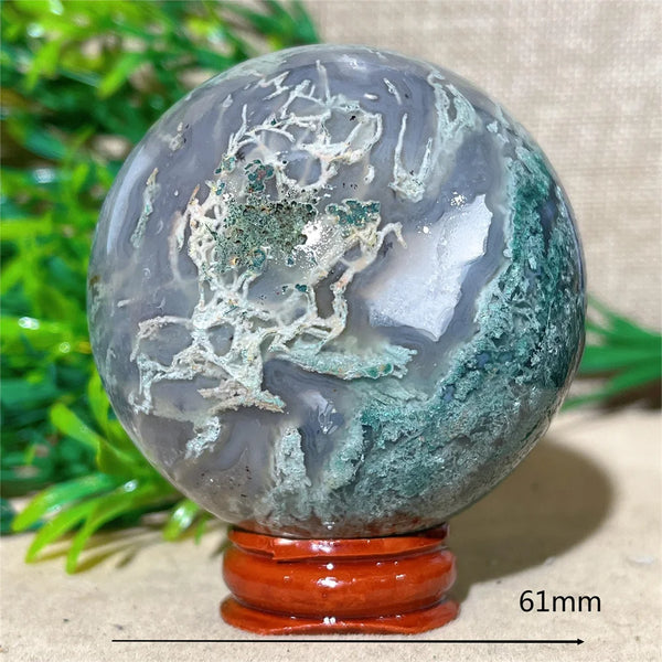 Green Moss Agate Ball-ToShay.org