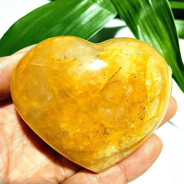Yellow Blood Quartz Heart-ToShay.org