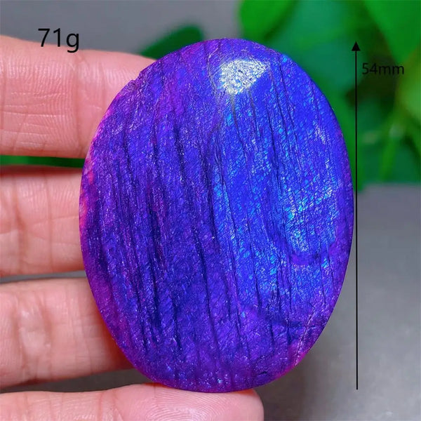 Violet Moonstone Palm Stone-ToShay.org