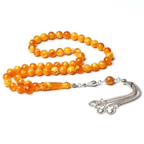 Yellow Amber Prayer Beads-ToShay.org