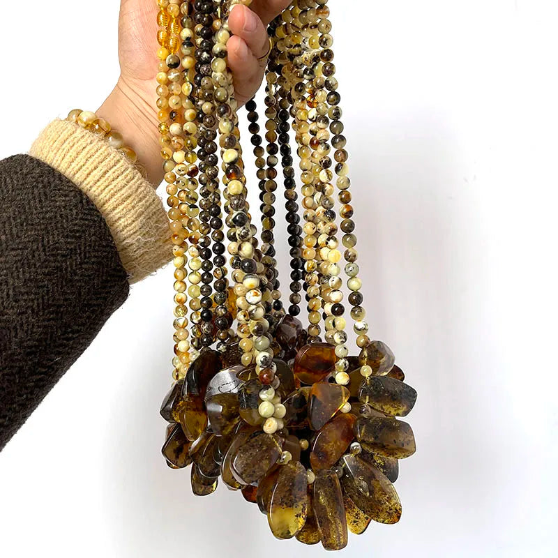 Yellow Amber Necklace-ToShay.org