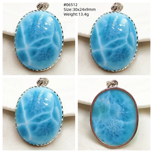 Blue Larimar Pendant-ToShay.org