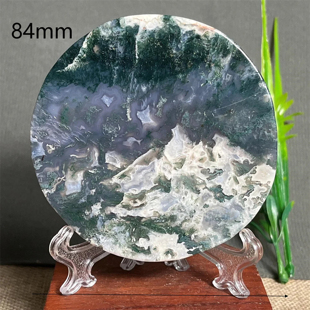 Green Moss Agate Plate-ToShay.org