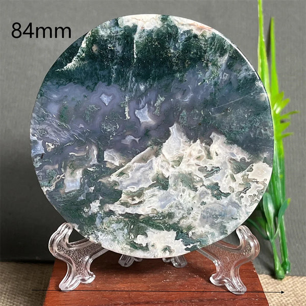 Green Moss Agate Plate-ToShay.org