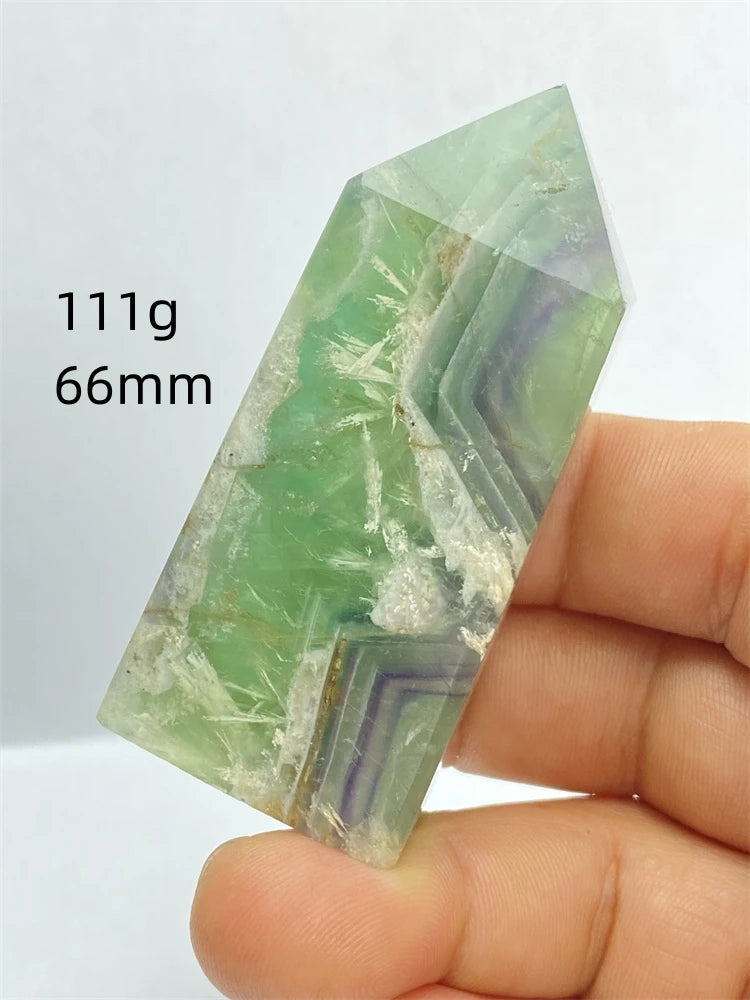 Rainbow Fluorite Crystal Point-ToShay.org