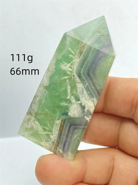 Rainbow Fluorite Crystal Point-ToShay.org