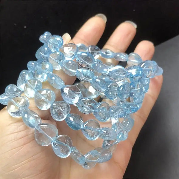 Blue Topaz Heart Bracelet-ToShay.org