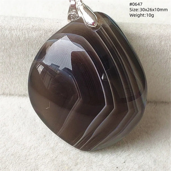 Grey Lace Agate Pendant-ToShay.org