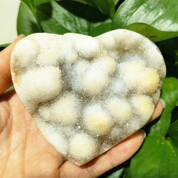 Yellow Crystal Druzy Heart-ToShay.org