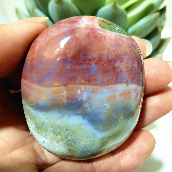 Ocean Jasper Palm Stone-ToShay.org