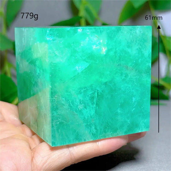Green Fluorite Cube-ToShay.org