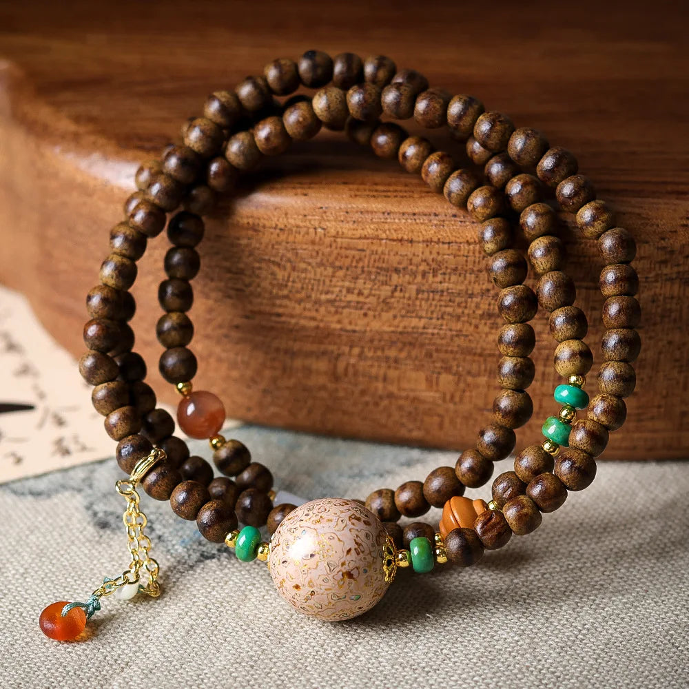 Brown Butter Agarwood Bracelet-ToShay.org