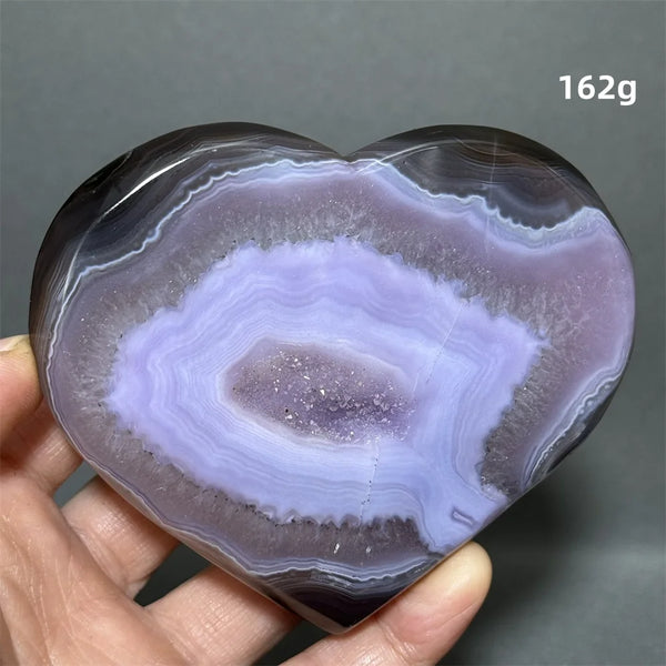 Purple Agate Geode Heart-ToShay.org