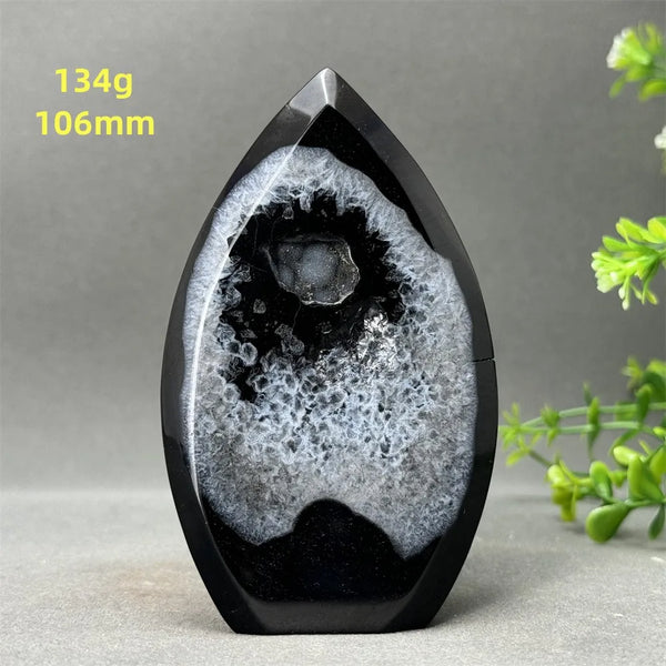 Black Onyx Geode Torch-ToShay.org