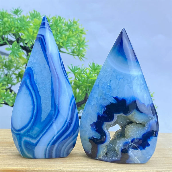 Blue Agate Torch-ToShay.org