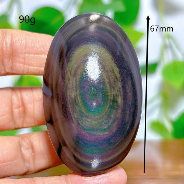 Rainbow Obsidian Palm Stones-ToShay.org