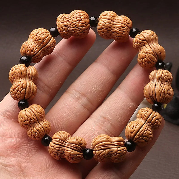 Wood Peach Pit Bracelet-ToShay.org