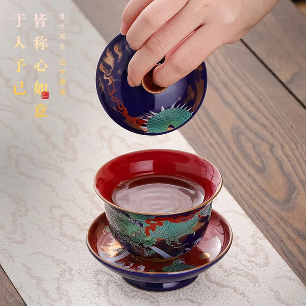 Gaiwan Ceramic Tea Tureen-ToShay.org