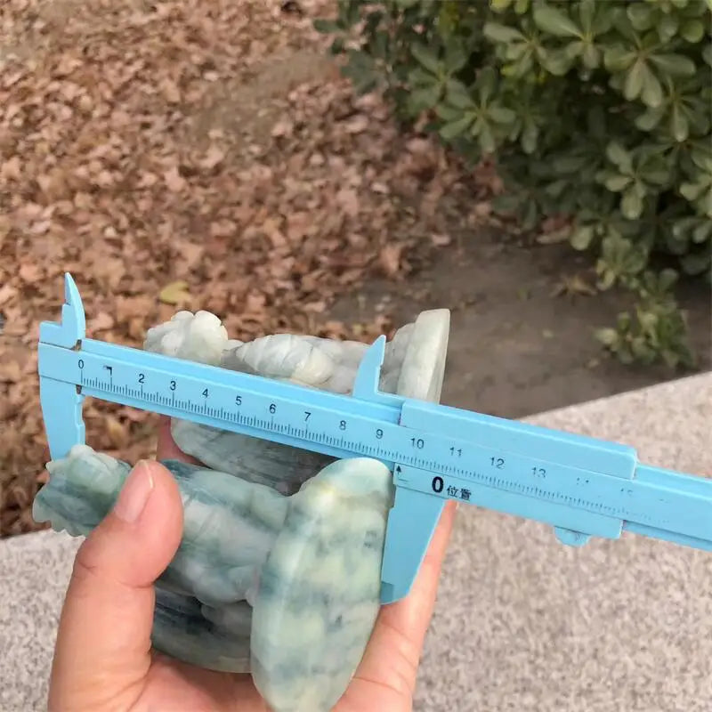 Blue White Stone Dragon-ToShay.org