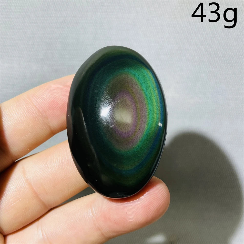 Rainbow Obsidian Palmstone-ToShay.org