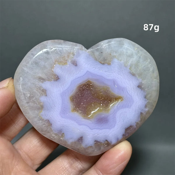 Purple Agate Heart-ToShay.org