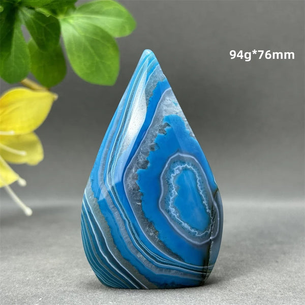 Blue Striped Agate Torch-ToShay.org