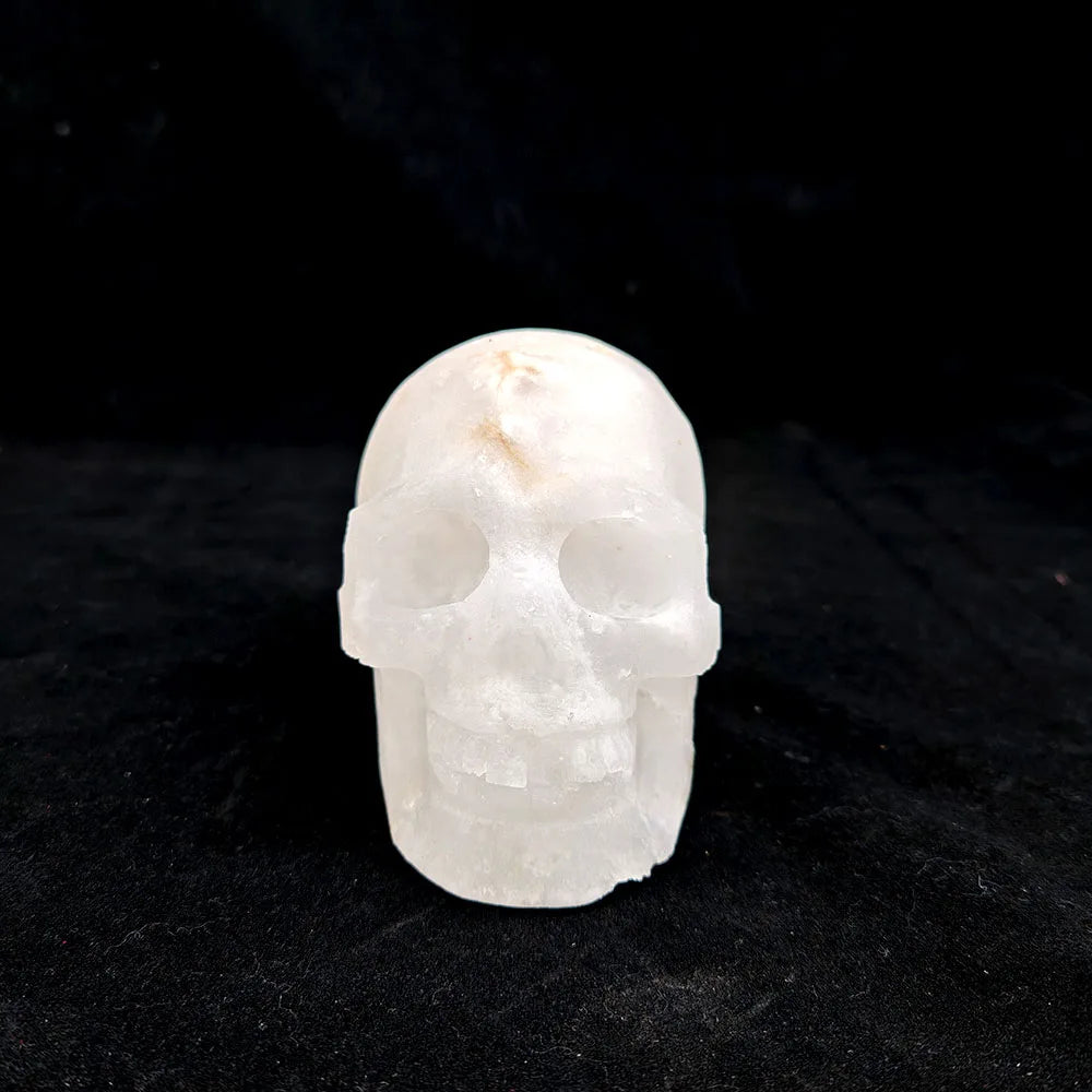 White Crystal Geode Skull-ToShay.org
