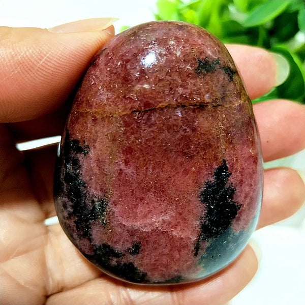 Pink Rosestone Palm Stone-ToShay.org