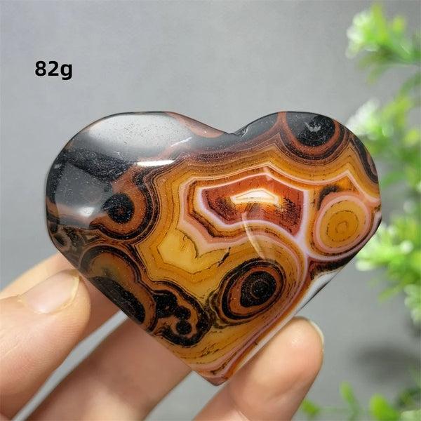 Red Striped Agate Heart-ToShay.org
