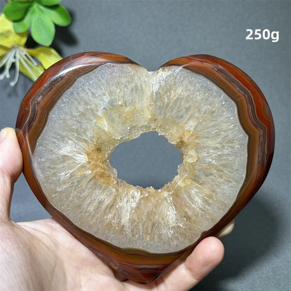 Purple Agate Geode Heart-ToShay.org