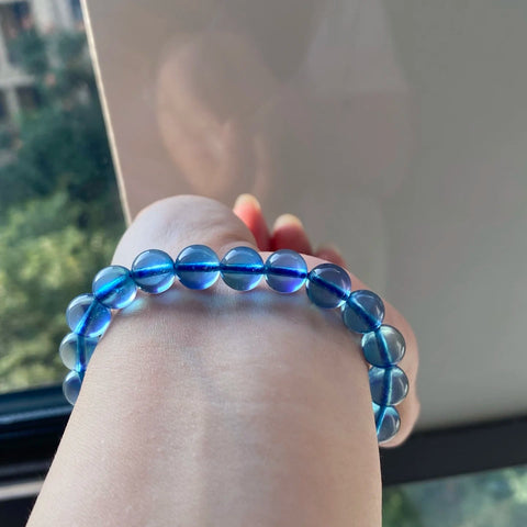Blue Aquamarine Bracelet-ToShay.org