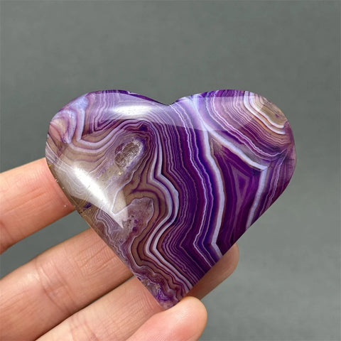 Purple Agate Heart-ToShay.org