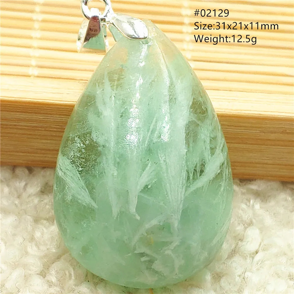 Green Blue Fluorite Pendant-ToShay.org