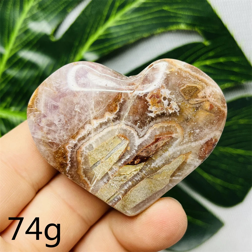 Purple Agate Amethyst Heart-ToShay.org