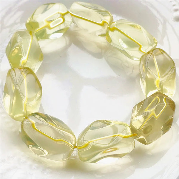 Yellow Citrine Quartz Bracelet-ToShay.org