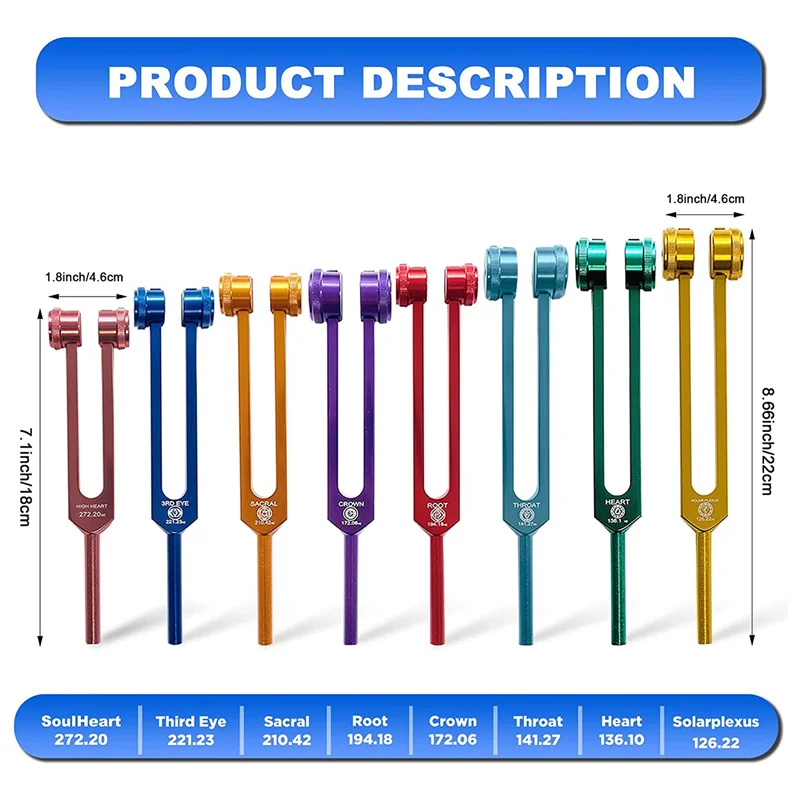 Chakra Tuning Fork Set-ToShay.org