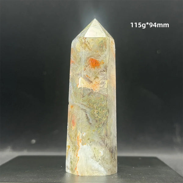 Red Moss Agate Point-ToShay.org