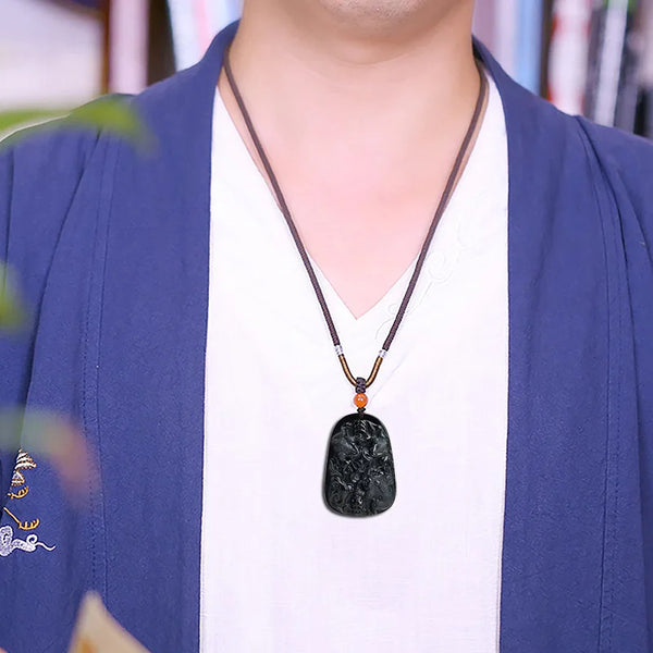 Black Jade Toad Pendant-ToShay.org