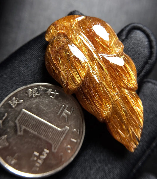 Copper Rutilated Quartz Leaf-ToShay.org