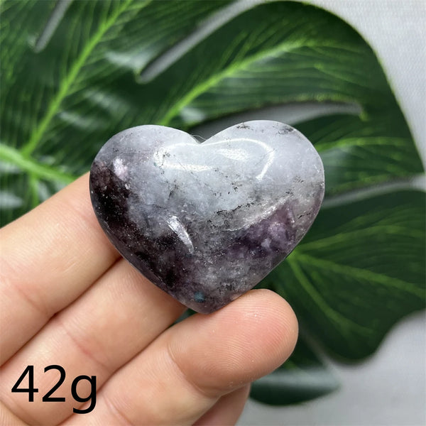 Purple Mica Crystal Heart-ToShay.org