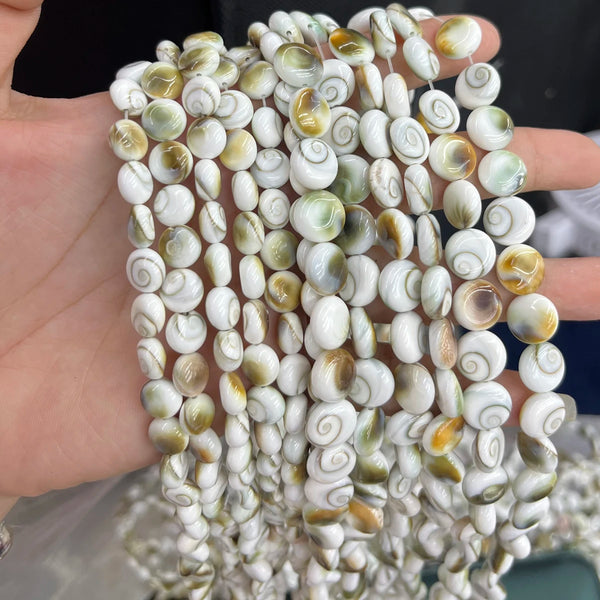 White Conch Shell Beads-ToShay.org