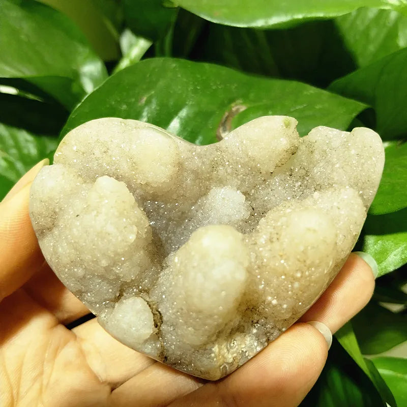 Yellow Crystal Druzy Heart-ToShay.org