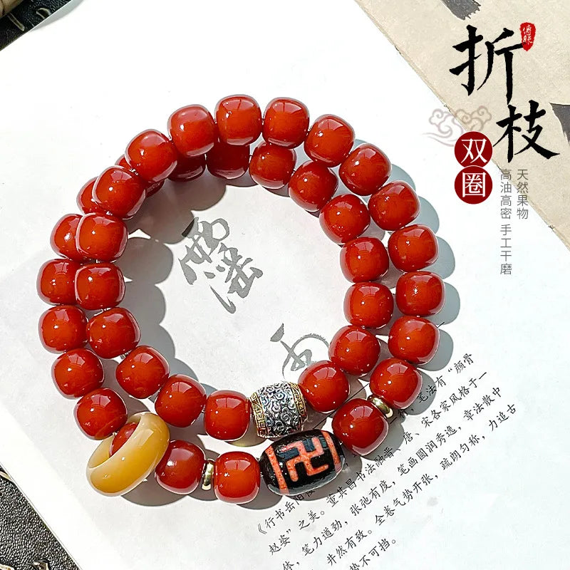 Red Bodhi Root Beads-ToShay.org