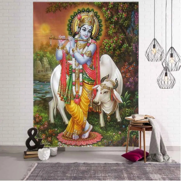 Indian Buddha Tapestry-ToShay.org