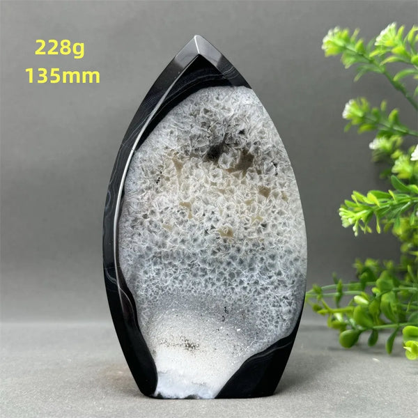 Black Onyx Geode Torch-ToShay.org