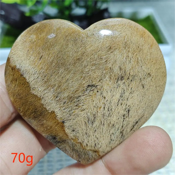 Black Hair Agate Heart-ToShay.org