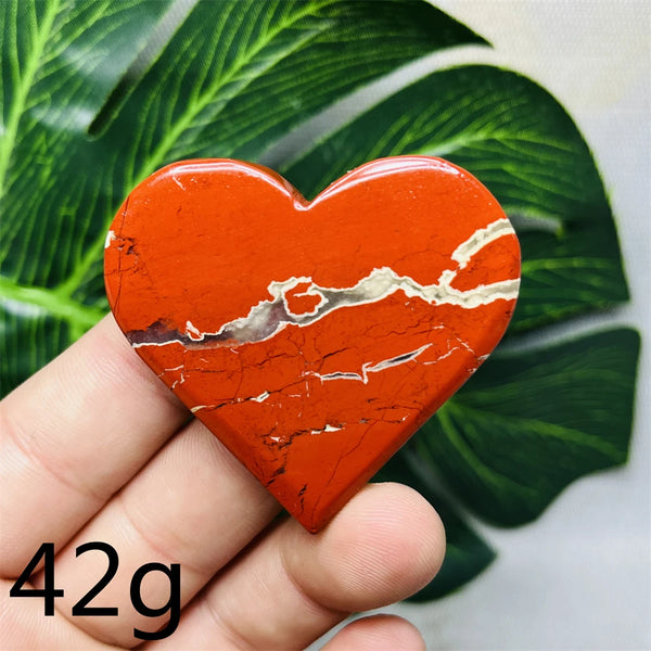 Red Jade Agate Heart-ToShay.org