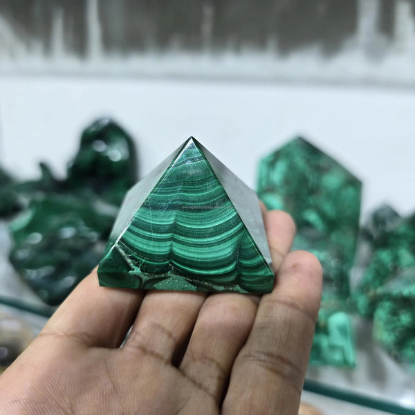Green Malachite Pyramid-ToShay.org